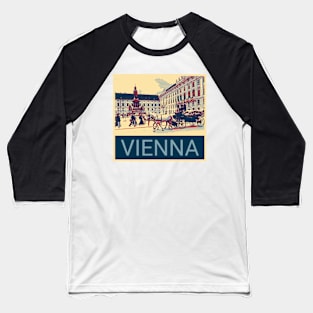 Vienna in Shepard Fairey style Baseball T-Shirt